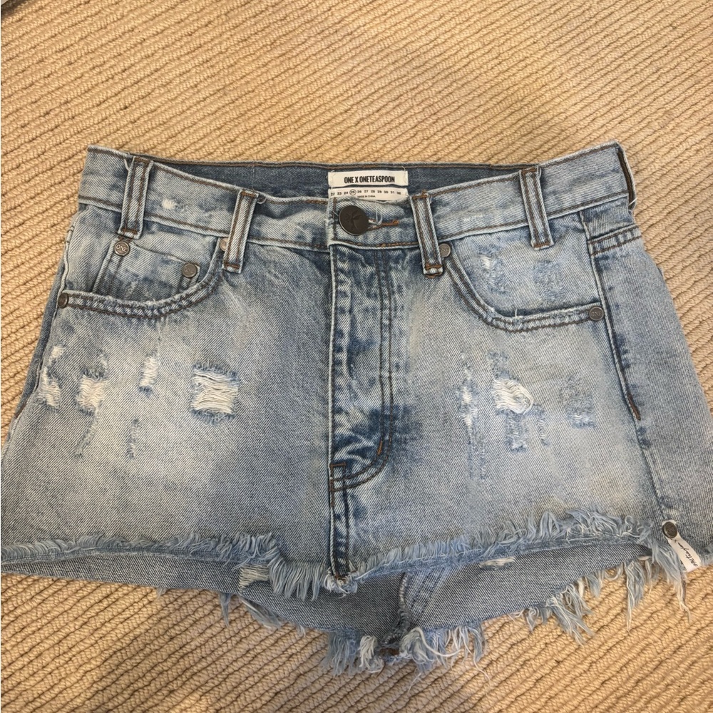 One Teaspoon Junkyard Denim Skirt